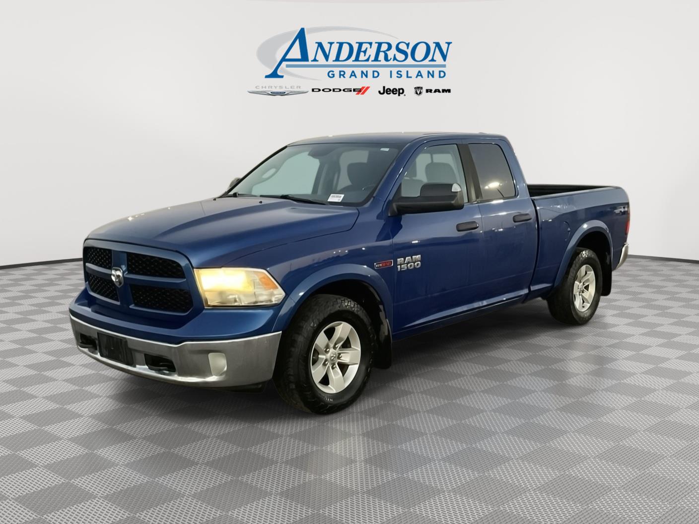 Blue Streak Pearl 2015 RAM 1500 Pickup Truck Four-Wheel Drive 8-Speed Automatic