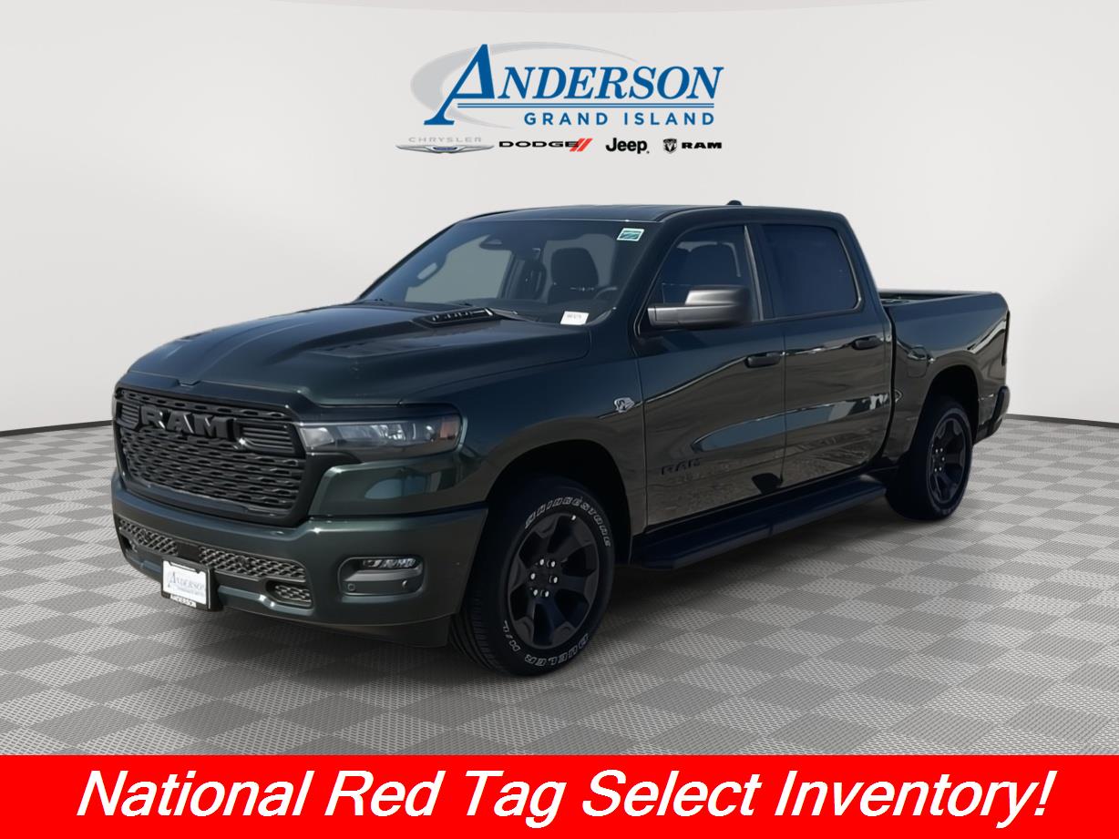 Serrano Green Metallic 2026 RAM 1500 Pickup Truck Four-Wheel Drive 8-Speed Automatic