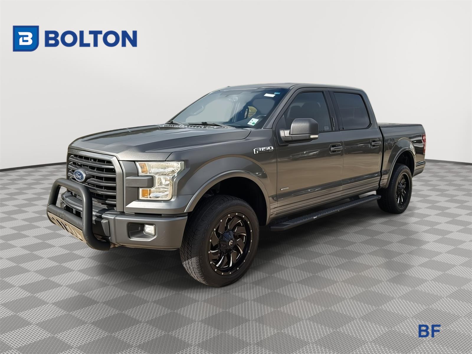Gray (Magnetic Metallic) 2016 Ford F-150 XLT SuperCrew 4WD Pickup Truck Four-Wheel Drive 6-Speed Automatic