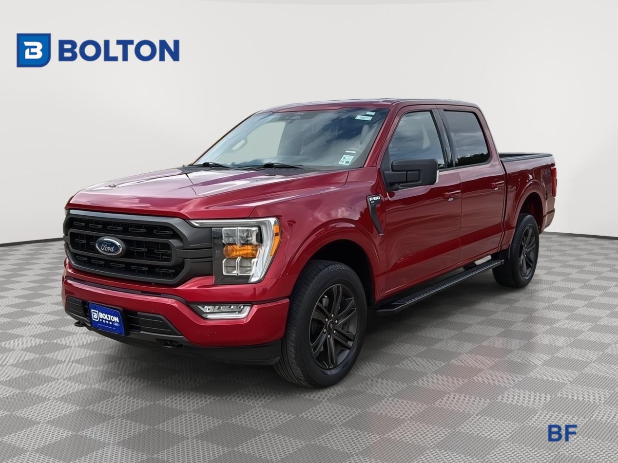 Rapid Red Metallic Tinted Clearcoat 2022 Ford F-150 XLT SuperCrew 4WD Pickup Truck Four-Wheel Drive Automatic