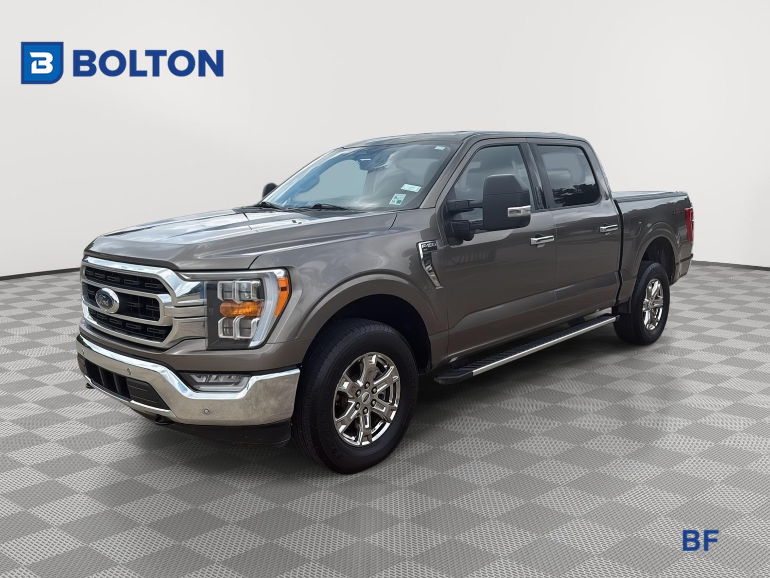 Stone Gray Metallic 2023 Ford F-150 XLT SuperCrew 4WD Pickup Truck Four-Wheel Drive 10-Speed Automatic