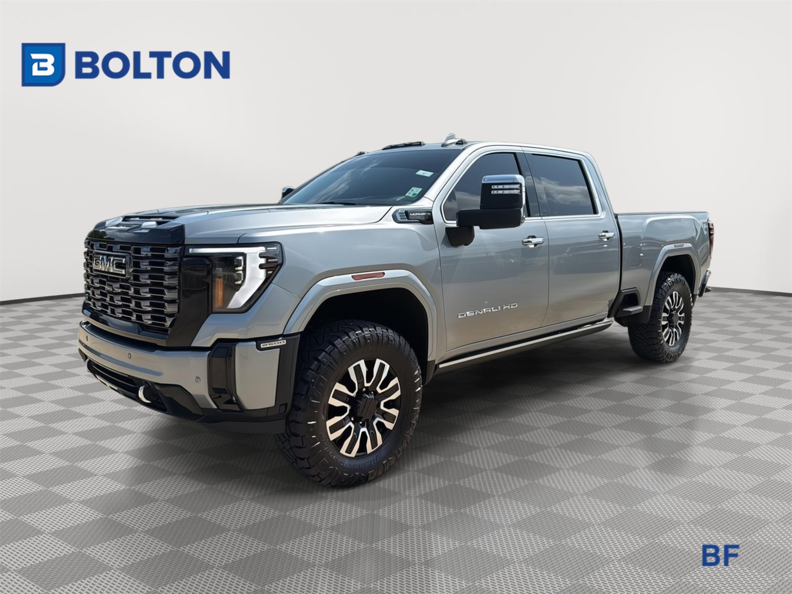 Sterling Metallic 2025 GMC Sierra 2500HD Denali Ultimate Crew Cab 4WD Pickup Truck Four-Wheel Drive 10-Speed Automatic