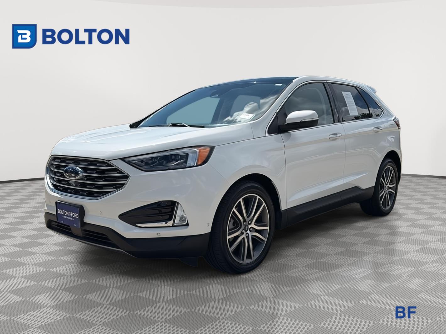 Star White Metallic Tri-Coat 2021 Ford Edge SUV / Crossover Front-Wheel Drive 8-Speed Automatic