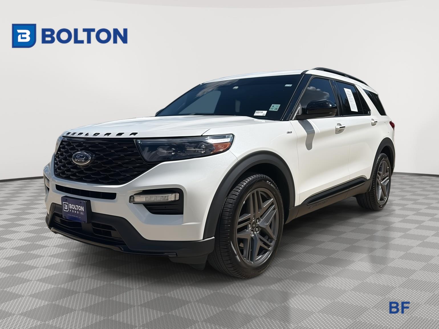 Star White Metallic Tri-Coat 2023 Ford Explorer SUV / Crossover Rear-Wheel Drive Automatic