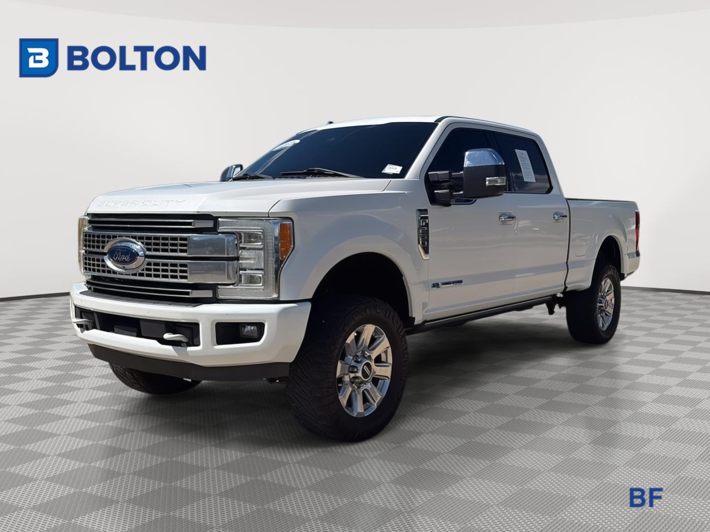 White Platinum Metallic Tri-Coat 2017 Ford F-250 Super Duty Pickup Truck Four-Wheel Drive 6-Speed Automatic