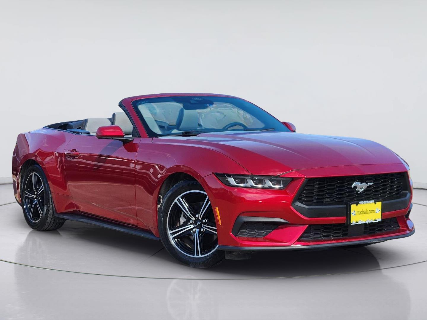 Rapid Red Metallic Tinted Clearcoat 2024 Ford Mustang Convertible Rear-Wheel Drive Automatic