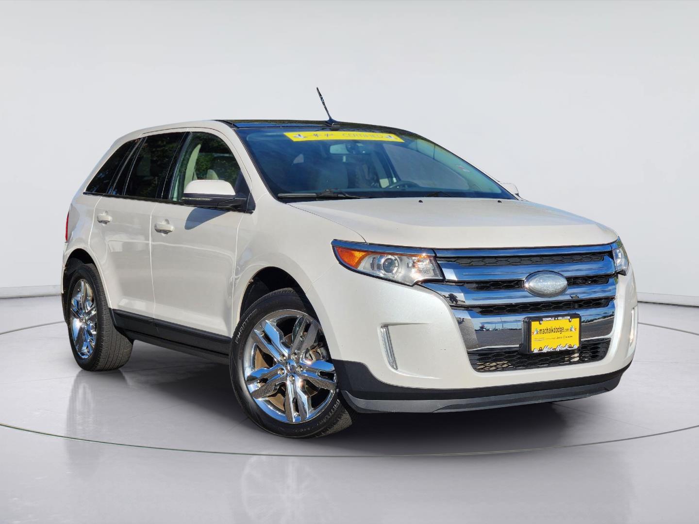 White Platinum Metallic Tri-Coat 2013 Ford Edge SUV / Crossover All-Wheel Drive 6-Speed Automatic