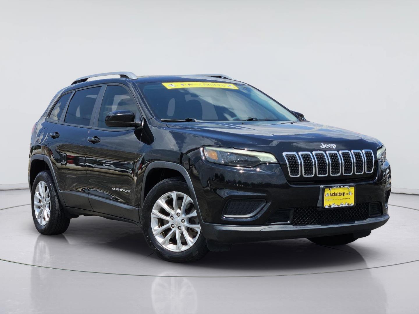 Diamond Black Crystal Pearlcoat 2020 Jeep Cherokee SUV / Crossover Front-Wheel Drive 9-Speed Automatic