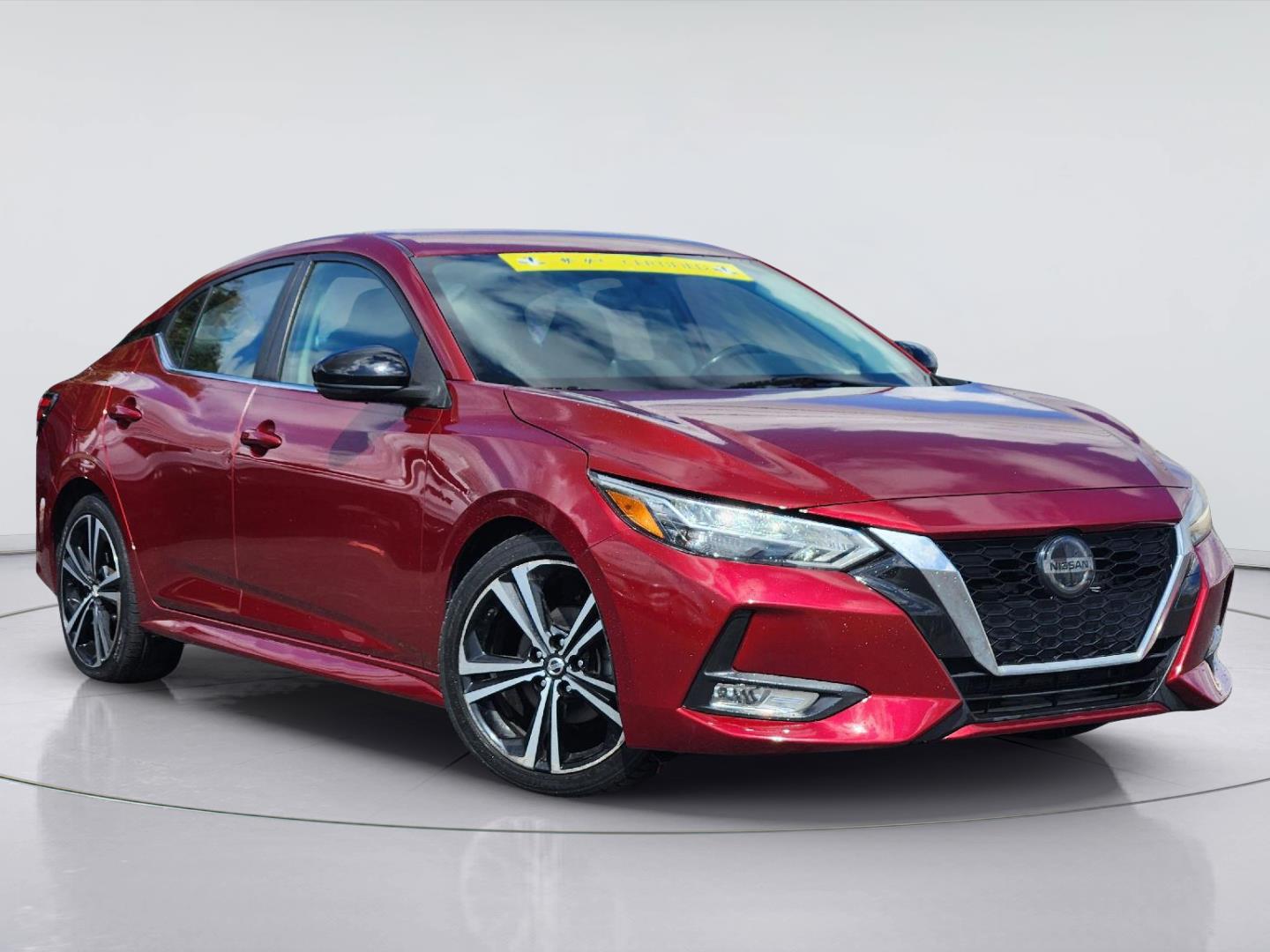 Red (Scarlet Ember Tintcoat) 2022 Nissan Sentra Sedan Front-Wheel Drive Continuously Variable Transmission