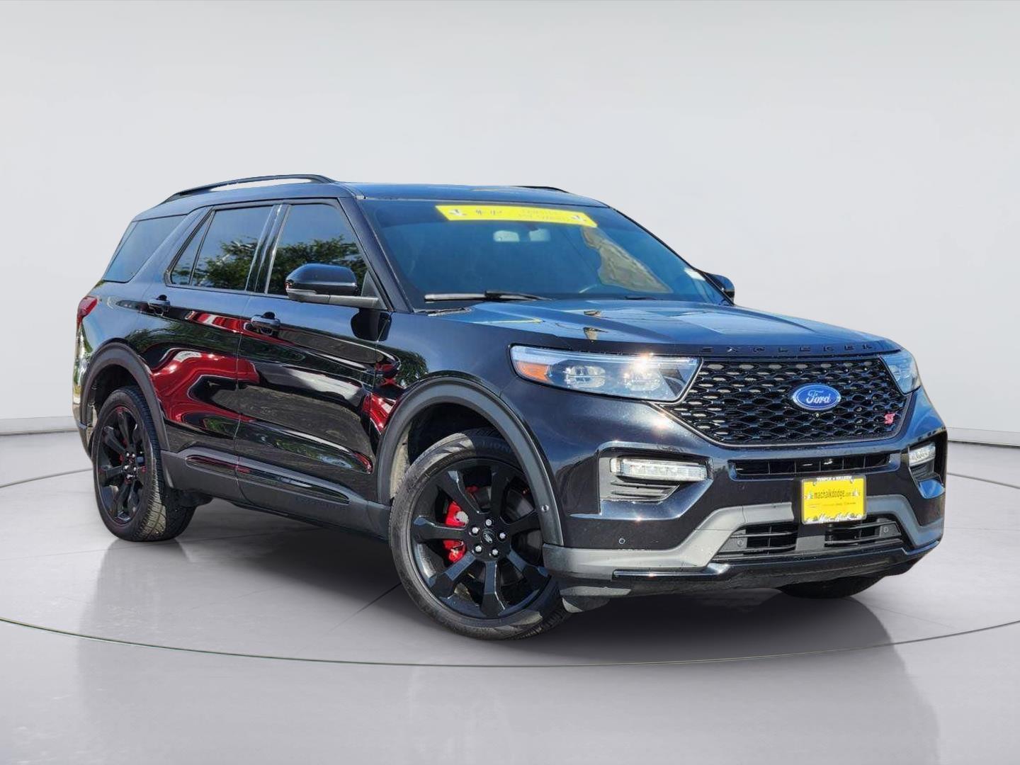 Black Metallic 2022 Ford Explorer SUV / Crossover All-Wheel Drive Automatic