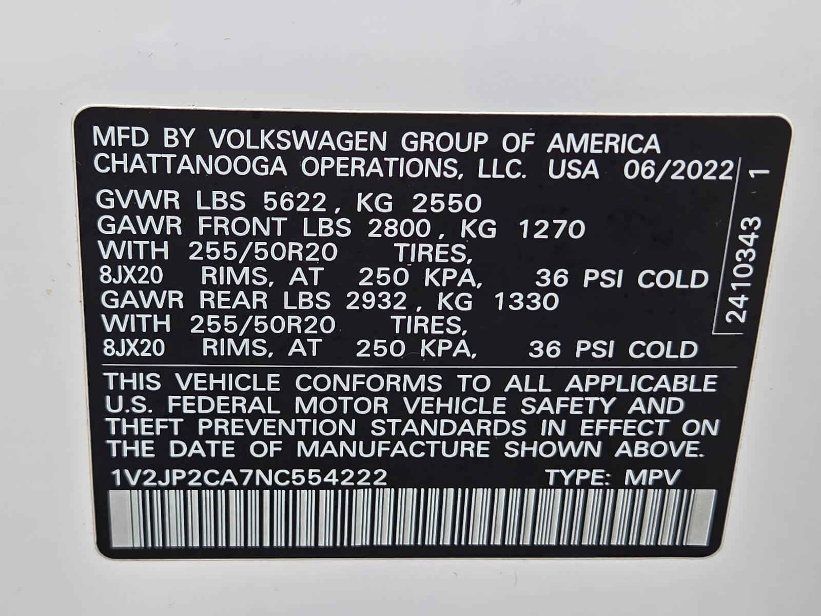 2022 Volkswagen Atlas 2.0T SE w/Technology at AutoNation Chevrolet Gulf Fwy