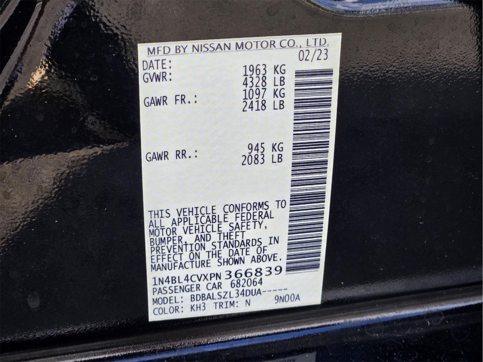 2023 Nissan Altima 2.5 SR at Mac Haik CDJR North Houston