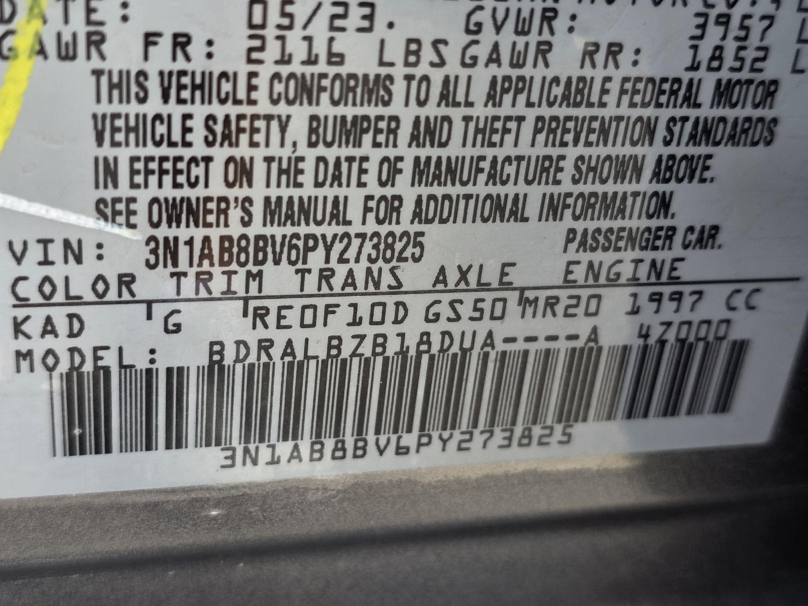 2023 Nissan Sentra S at Ledet's Auto Sales