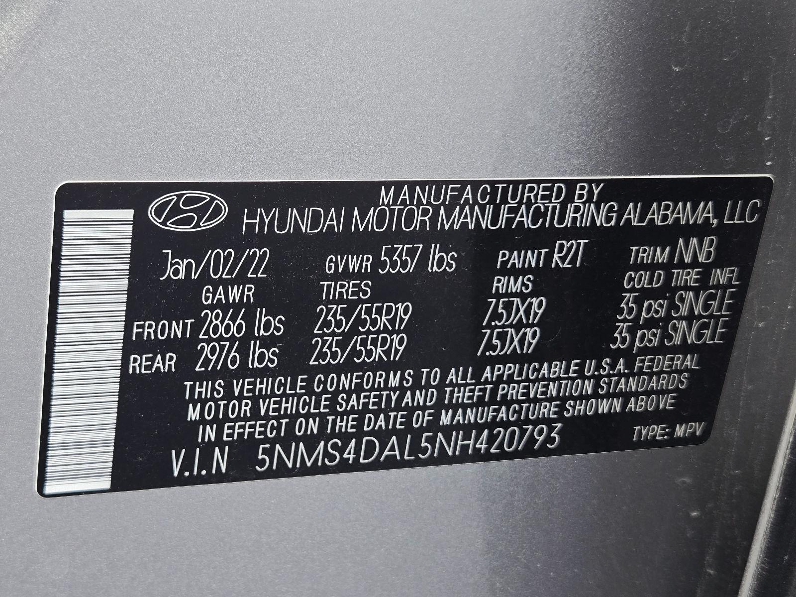 2022 Hyundai Santa Fe Limited at HGreg Houston