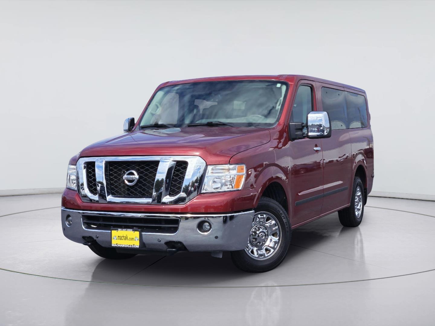 Cayenne Red Metallic 2017 Nissan NV Passenger Van Rear-Wheel Drive Automatic