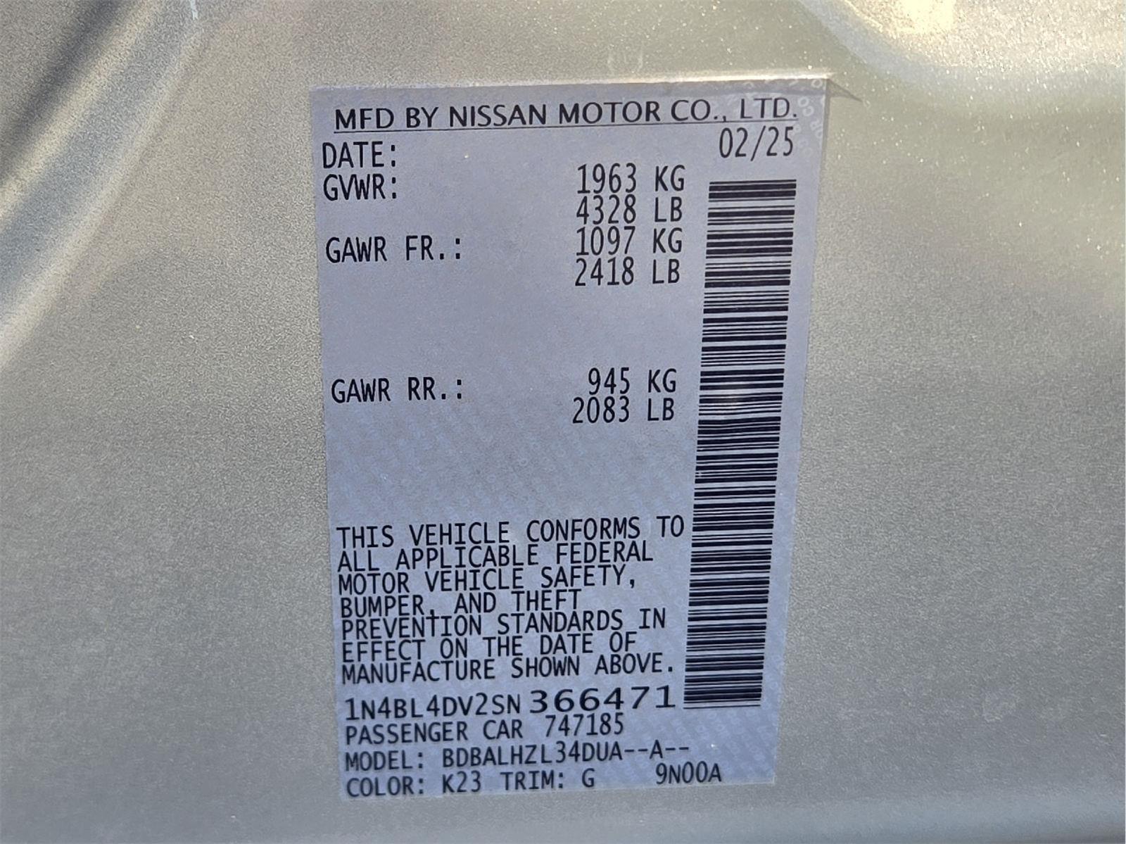 2025 Nissan Altima photo 36 of 36