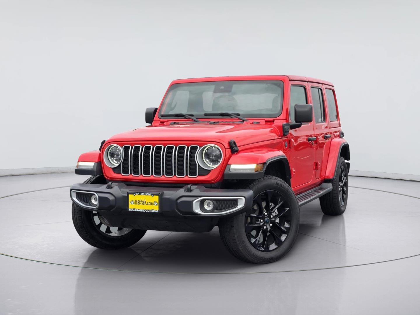 Firecracker Red Clearcoat 2025 Jeep Wrangler 4xe Sahara 4WD SUV / Crossover Four-Wheel Drive 8-Speed Automatic