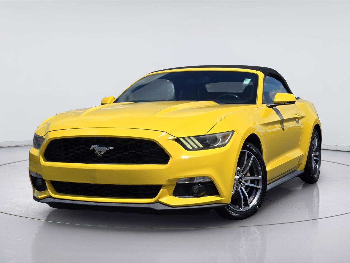 Triple Yellow Tri-Coat 2016 Ford Mustang Convertible Rear-Wheel Drive 6-Speed Automatic