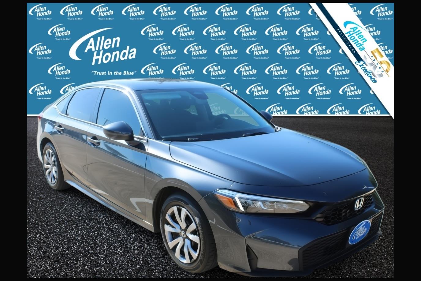 Meteorite Gray Metallic 2026 Honda Civic Sedan Front-Wheel Drive Continuously Variable Transmission