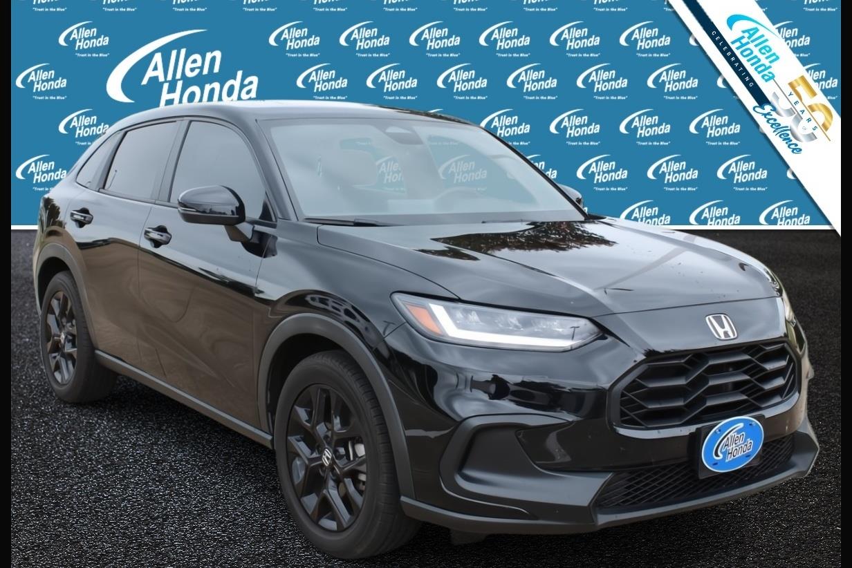 Crystal Black Pearl 2023 Honda HR-V SUV / Crossover Front-Wheel Drive Continuously Variable Transmission