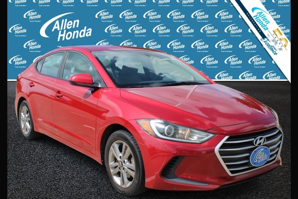 Scarlet Red Pearl 2017 Hyundai Elantra Sedan Front-Wheel Drive Automatic