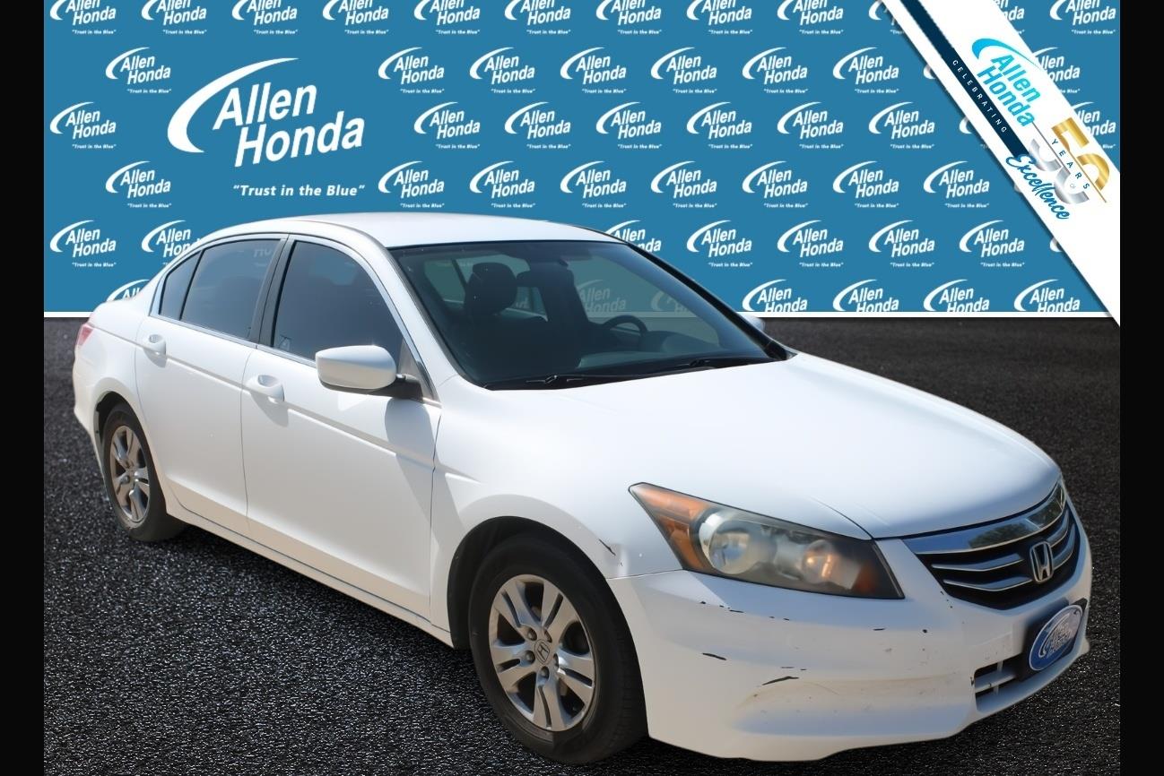 Taffeta White 2012 Honda Accord Sedan Front-Wheel Drive Automatic