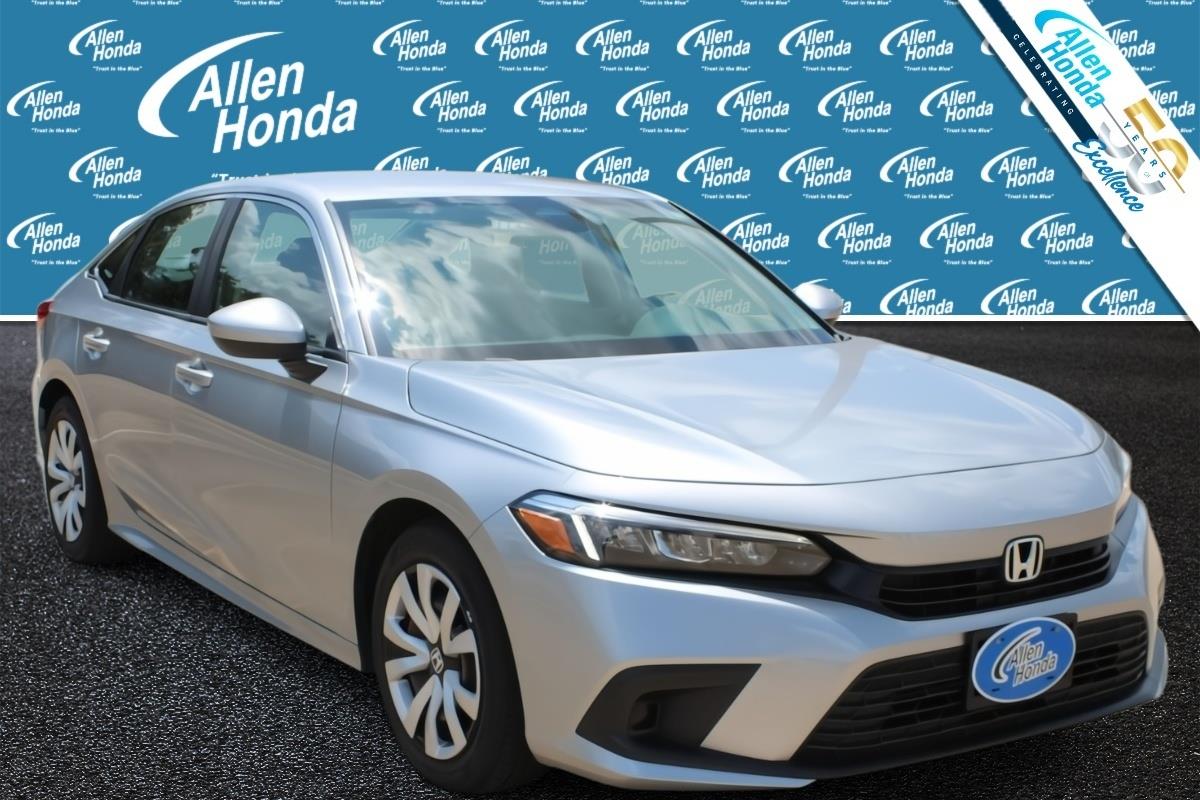 Lunar Silver Metallic 2024 Honda Civic Sedan Front-Wheel Drive Continuously Variable Transmission