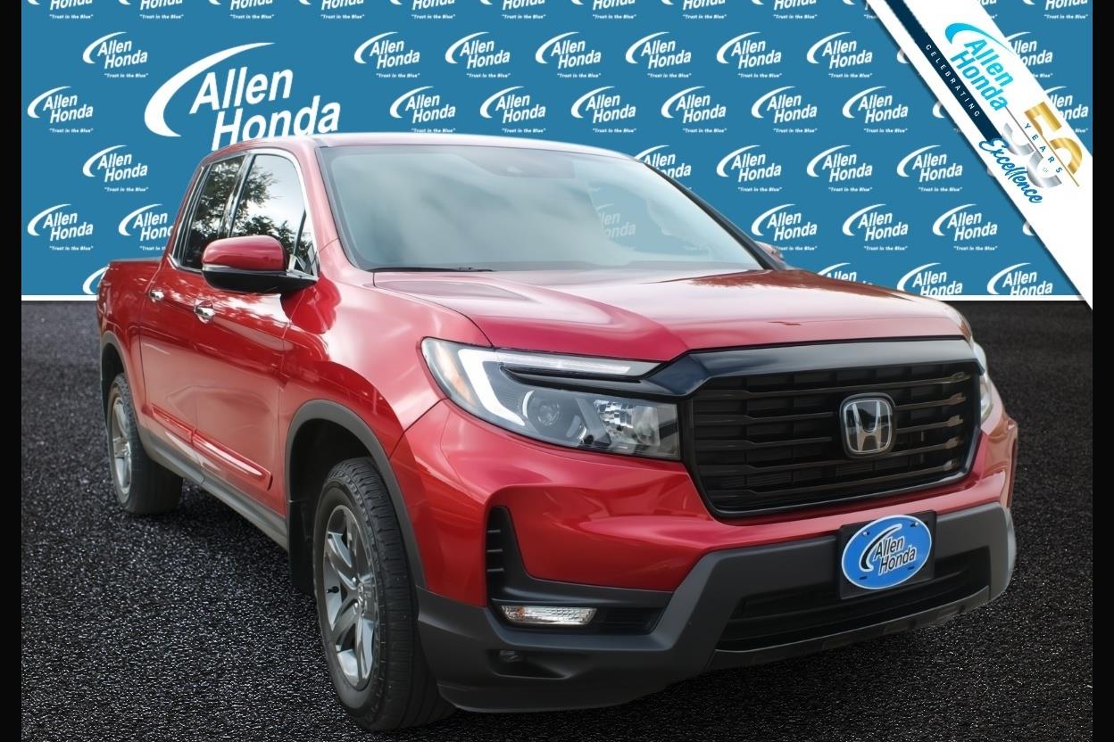 Radiant Red Metallic II 2023 Honda Ridgeline Pickup Truck All-Wheel Drive 9-Speed Automatic