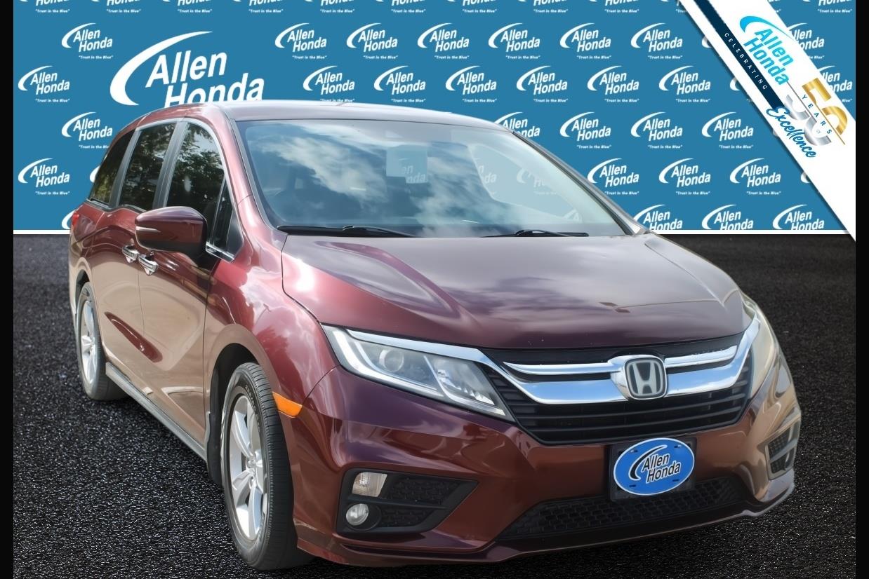 Red (Deep Scarlet Pearl) 2019 Honda Odyssey Minivan Front-Wheel Drive 9-Speed Automatic