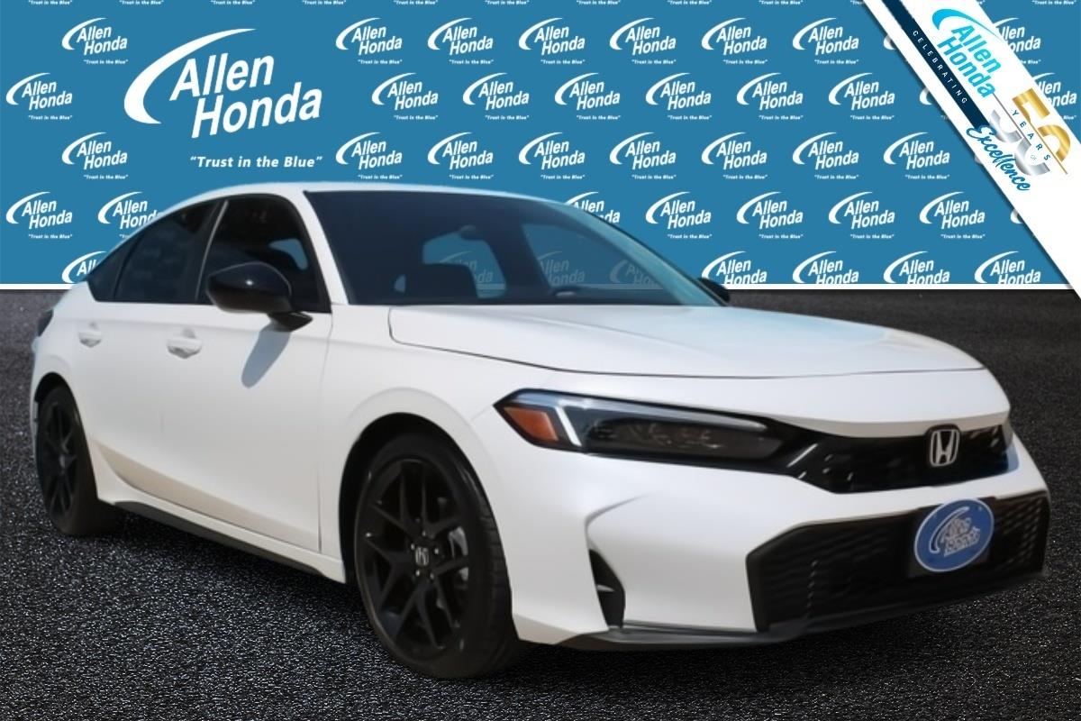 Platinum White Pearl 2026 Honda Civic Hatchback Hatchback Front-Wheel Drive Continuously Variable Transmission
