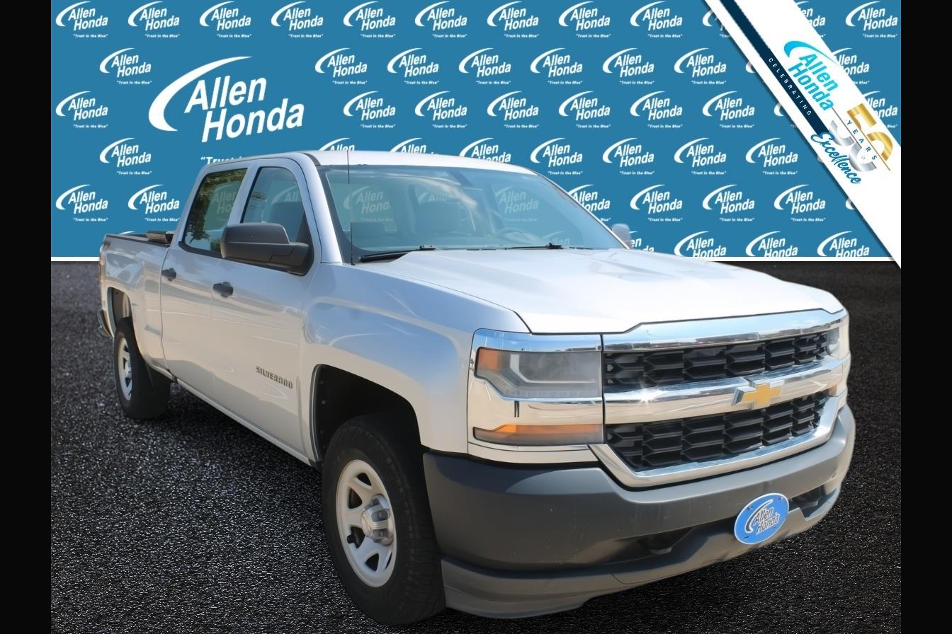 Silver Ice Metallic 2016 Chevrolet Silverado 1500 Pickup Truck Four-Wheel Drive 6-Speed Automatic