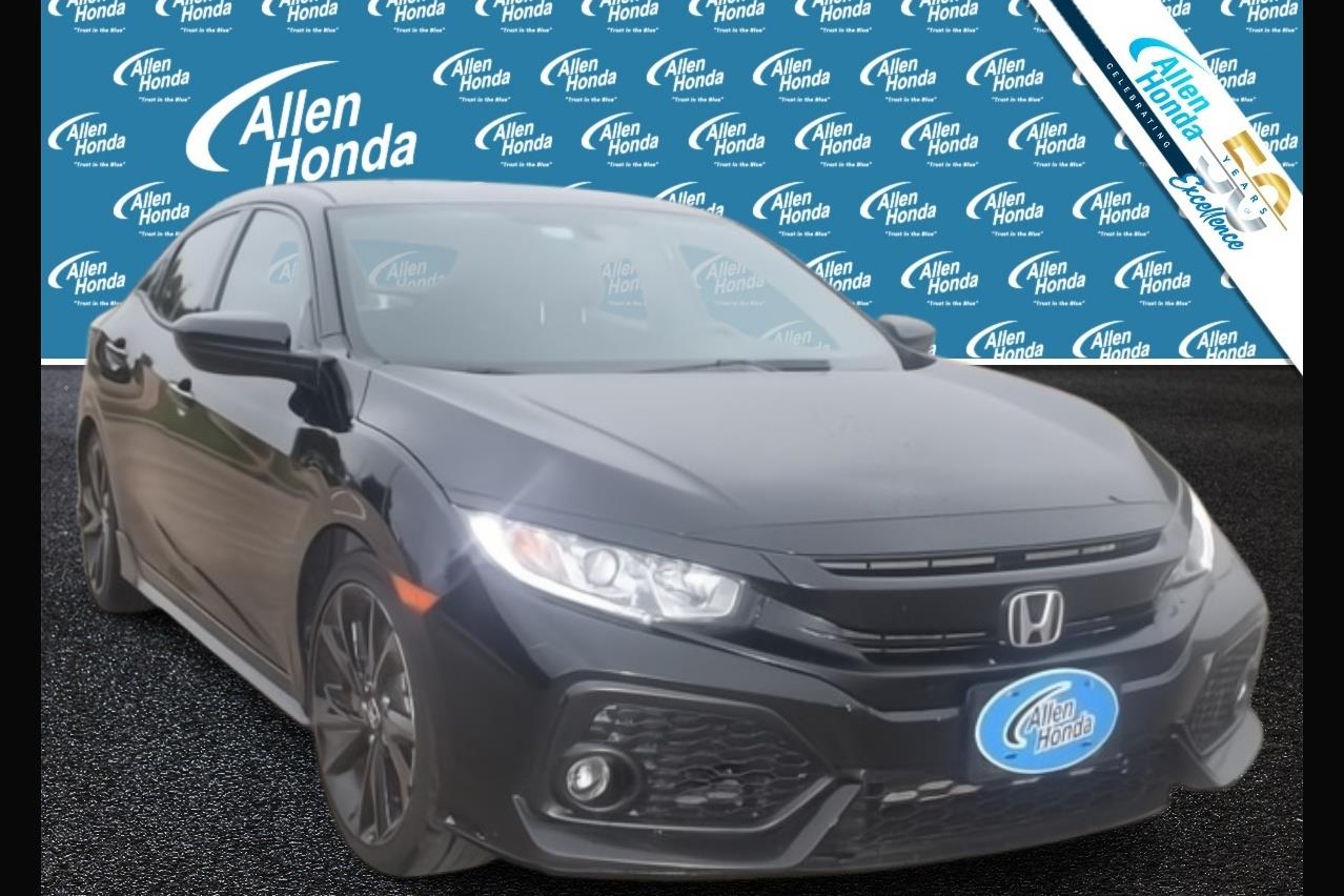 Crystal Black Pearl 2018 Honda Civic Hatchback Hatchback Front-Wheel Drive 7-Speed CVT