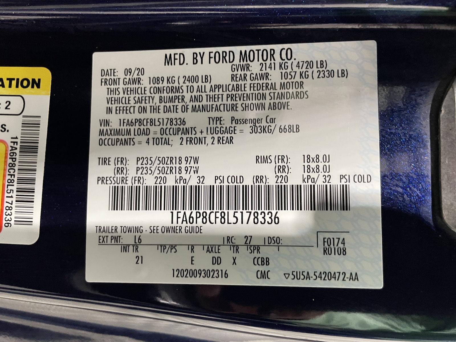 Used 2020 Ford Mustang GT Coupe for sale in St Joseph MO