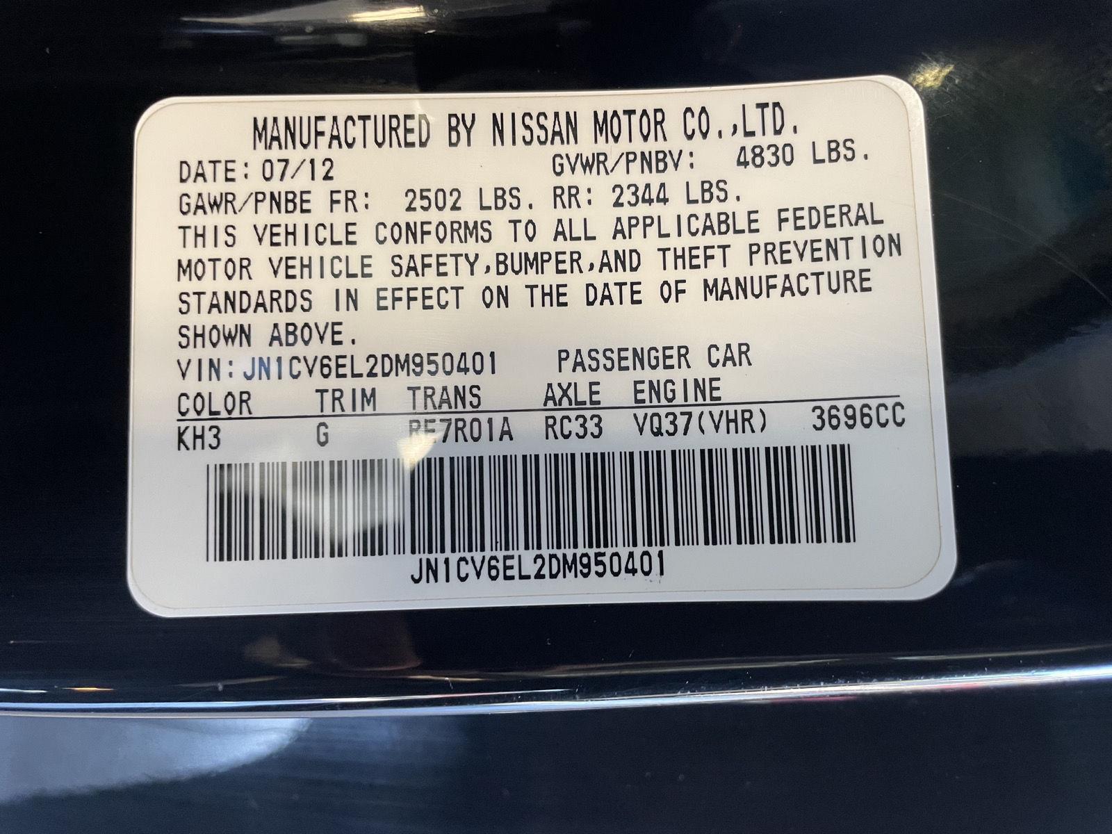 Used 2013 INFINITI G37 Coupe for sale in St. Joseph MO