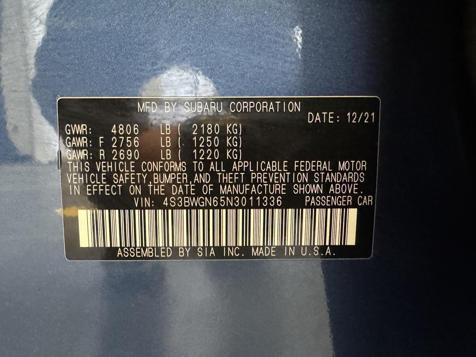 Pre-Owned 2022 Subaru Legacy for sale in St. Joseph MO