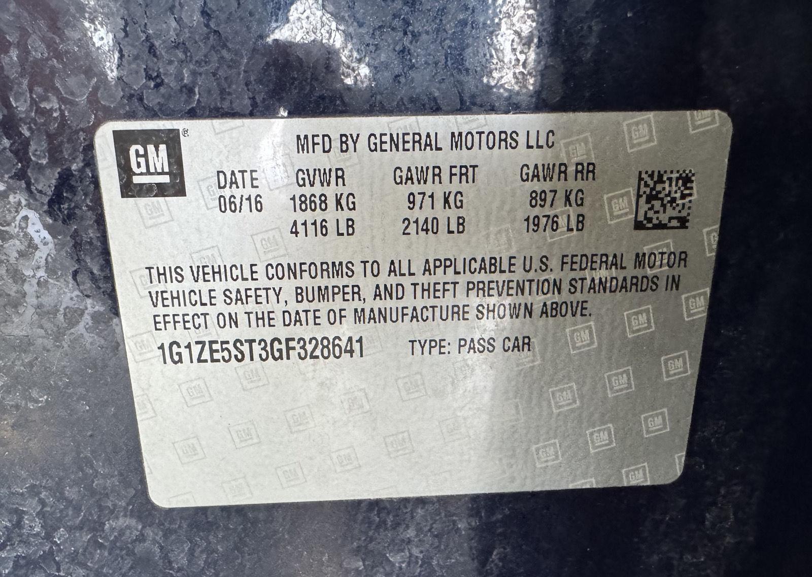 Pre-Owned 2016 Chevrolet Malibu for sale in St. Joseph MO