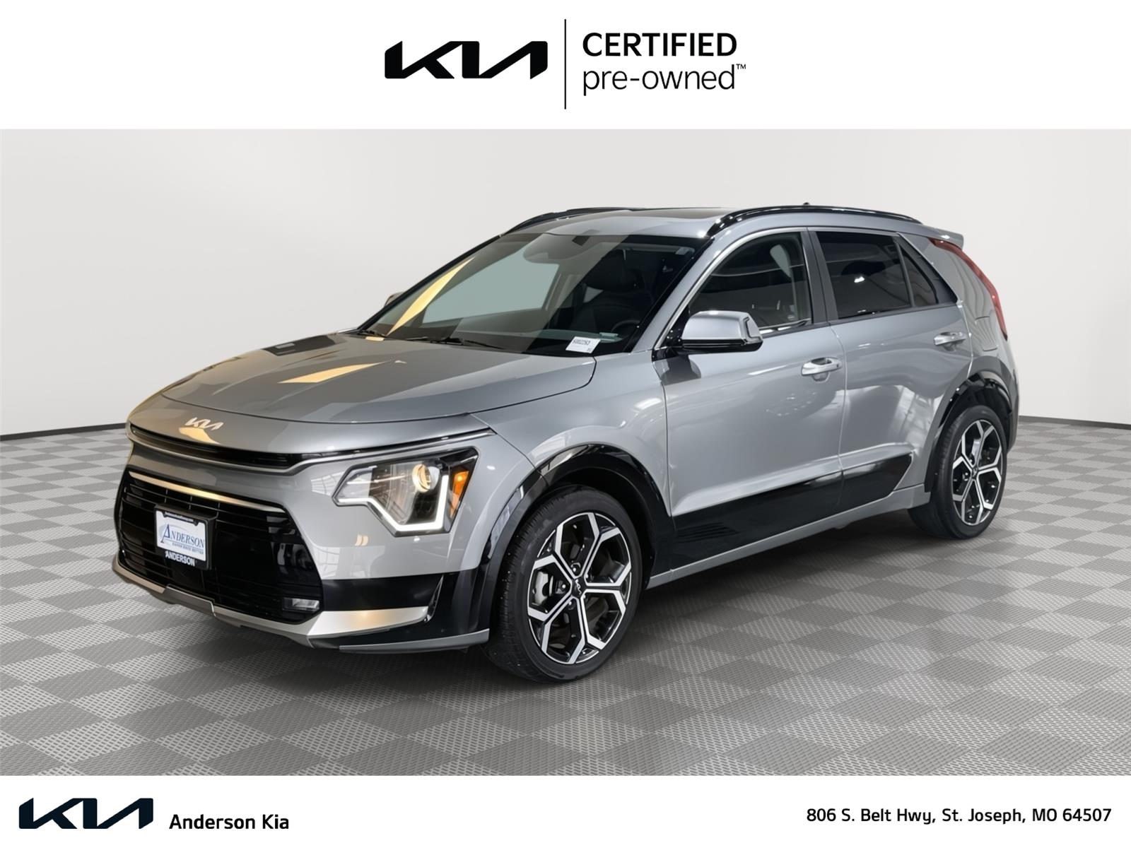 Steel Gray 2023 Kia Niro SUV / Crossover Front-Wheel Drive 6-Speed Automatic