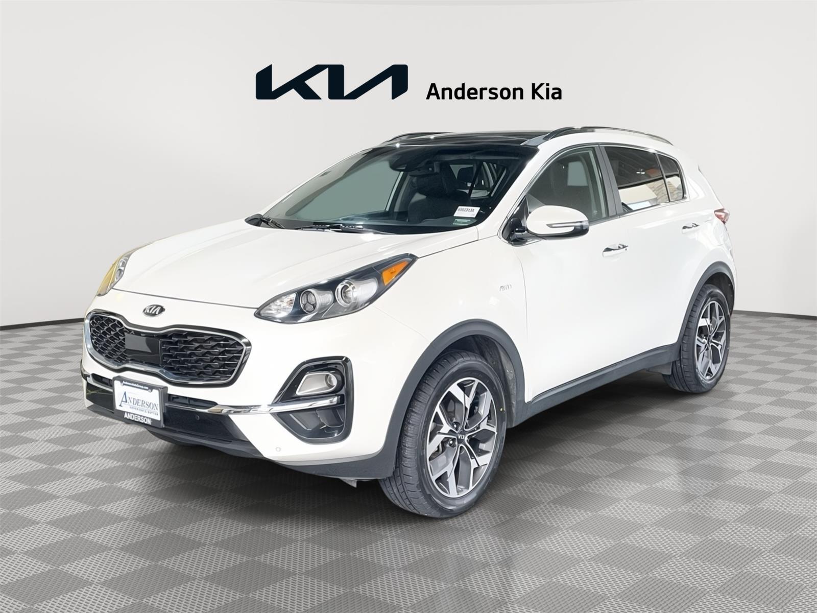 Snow White Pearl 2021 Kia Sportage SUV / Crossover All-Wheel Drive 6-Speed Automatic