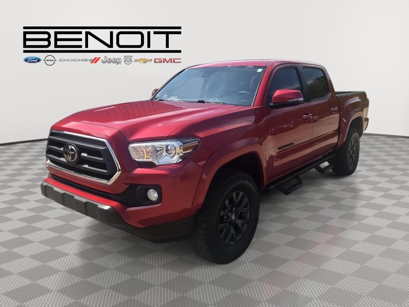 Barcelona Red Metallic 2023 Toyota Tacoma SR5 V6 Double Cab 4WD Pickup Truck Four-Wheel Drive Automatic