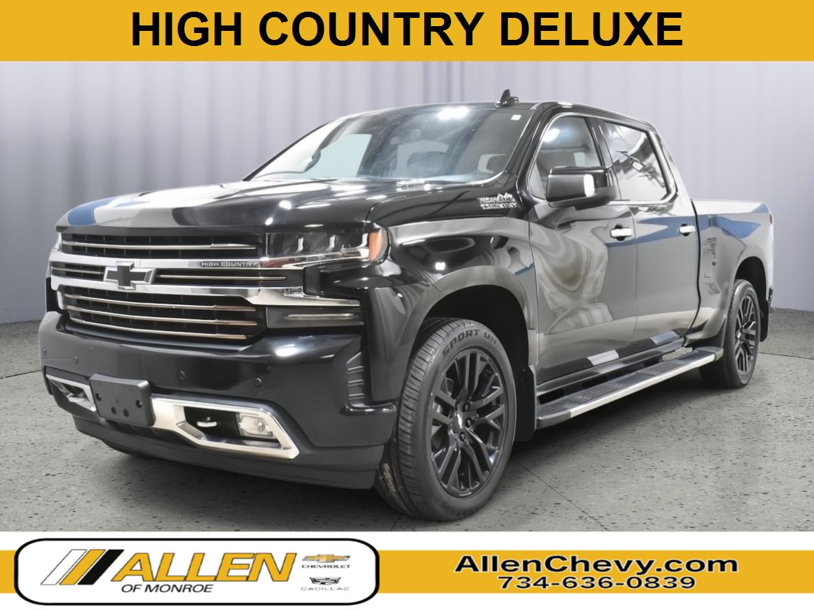 Black 2020 Chevrolet Silverado 1500 High Country Crew Cab 4WD Pickup Truck Four-Wheel Drive Automatic