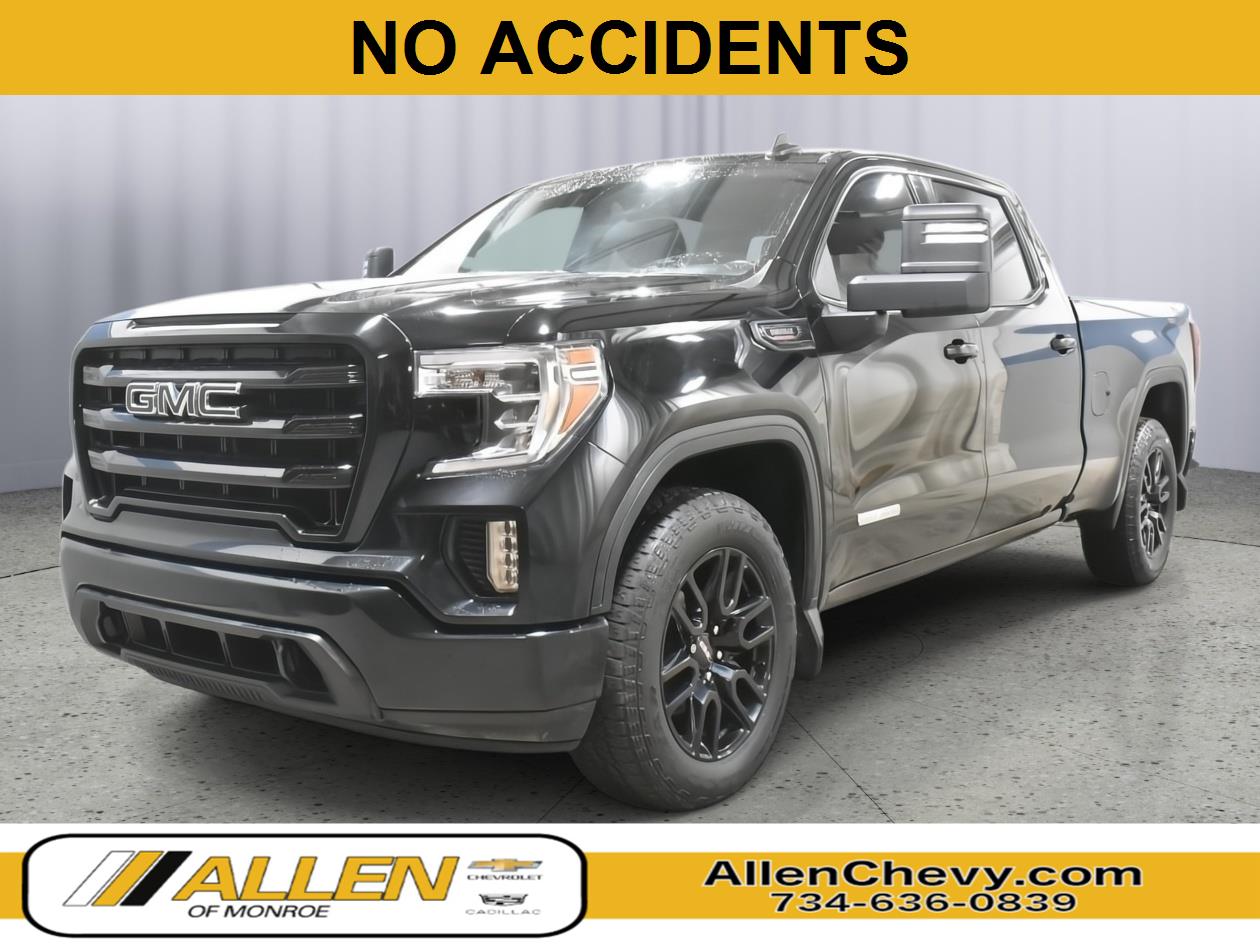 Onyx Black 2021 GMC Sierra 1500 Elevation Crew Cab 4WD Pickup Truck Four-Wheel Drive 8-Speed Automatic