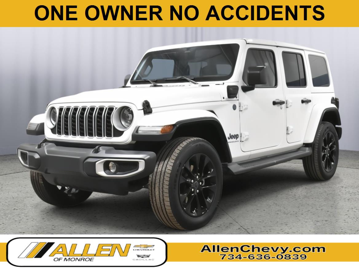 Bright White Clearcoat 2025 Jeep Wrangler 4xe Sahara 4WD SUV / Crossover Four-Wheel Drive 8-Speed Automatic