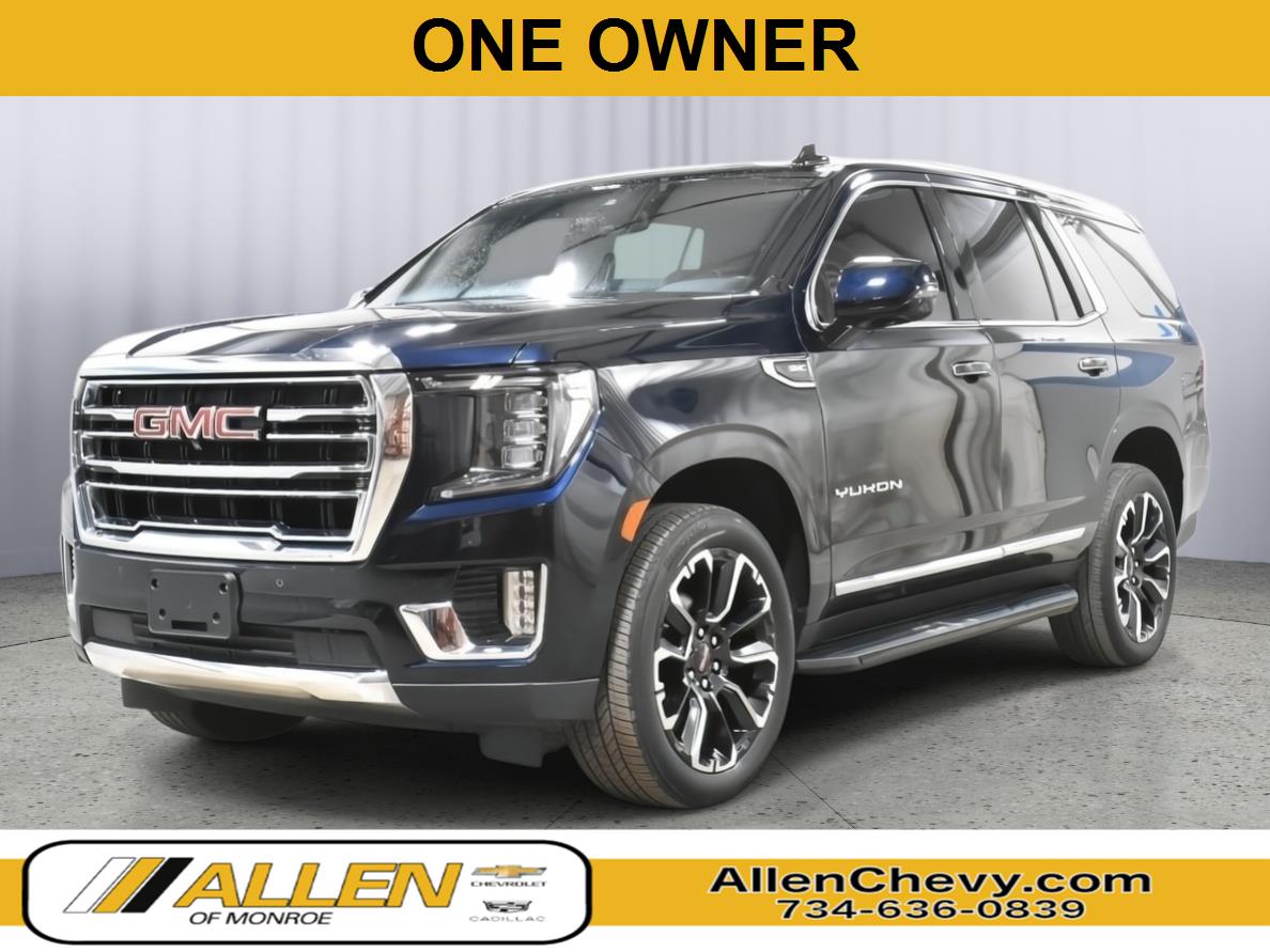 Midnight Blue Metallic 2023 GMC Yukon SLT 4WD SUV / Crossover Four-Wheel Drive Automatic