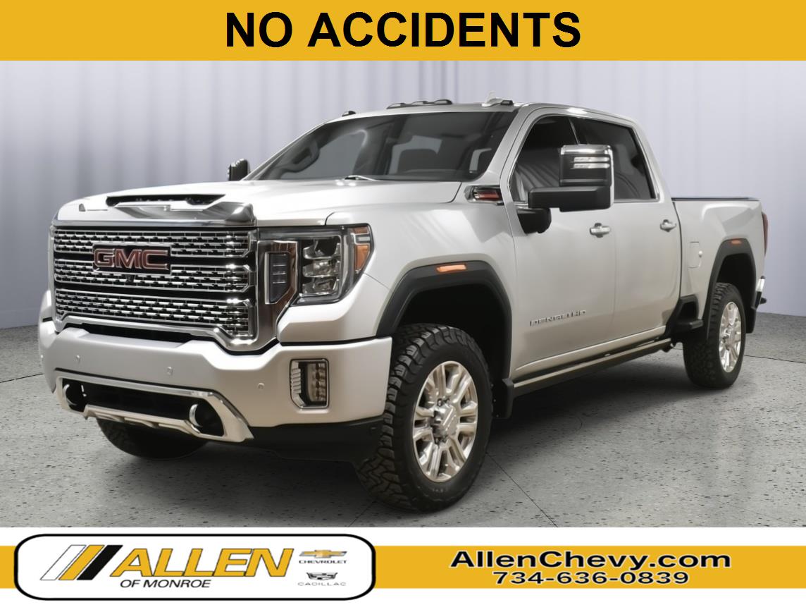 Quicksilver Metallic 2023 GMC Sierra 2500HD Denali Crew Cab 4WD Pickup Truck Four-Wheel Drive 6-Speed Automatic