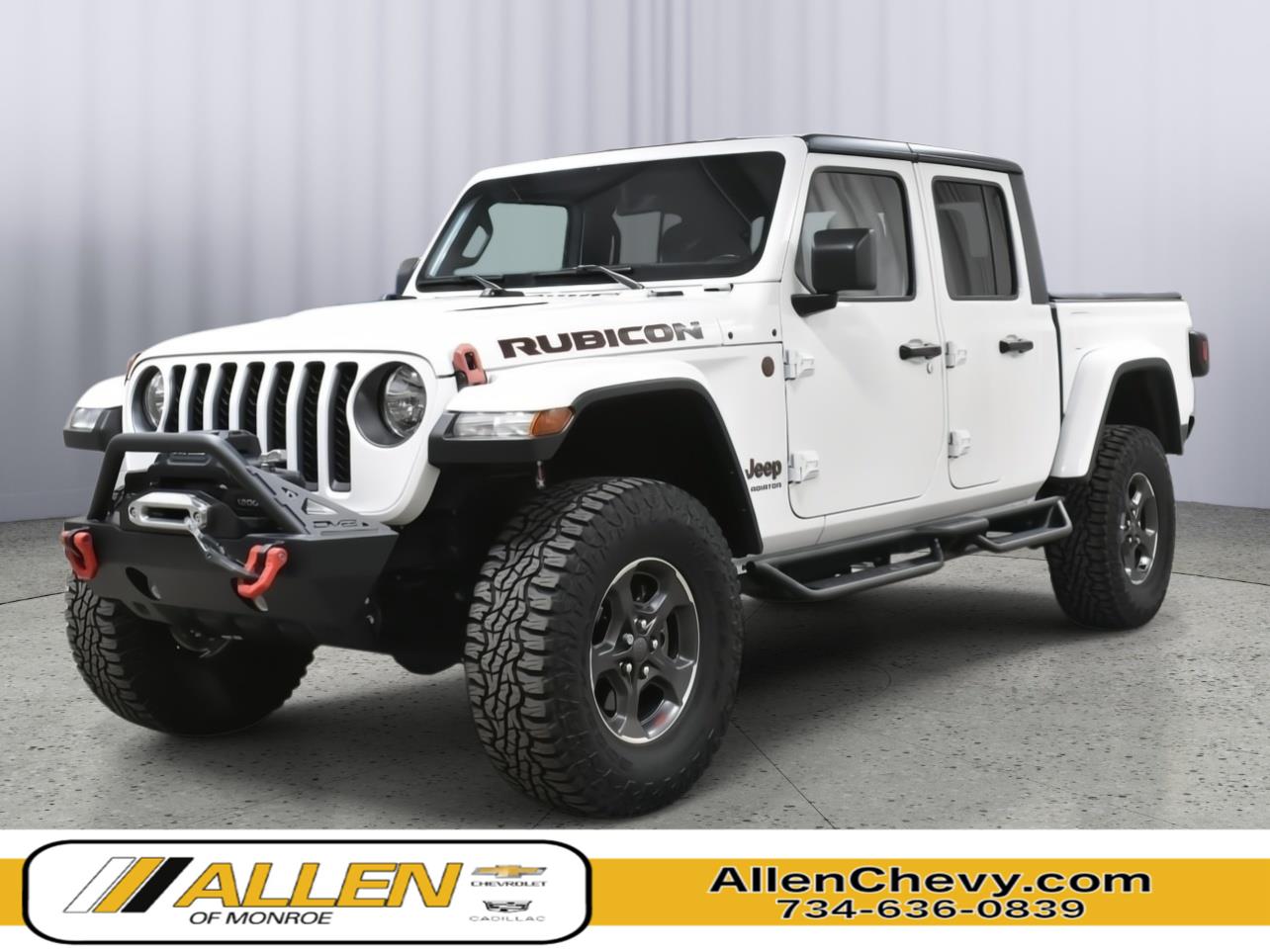 Bright White Clearcoat 2021 Jeep Gladiator Rubicon Crew Cab 4WD Pickup Truck Four-Wheel Drive 8-Speed Automatic