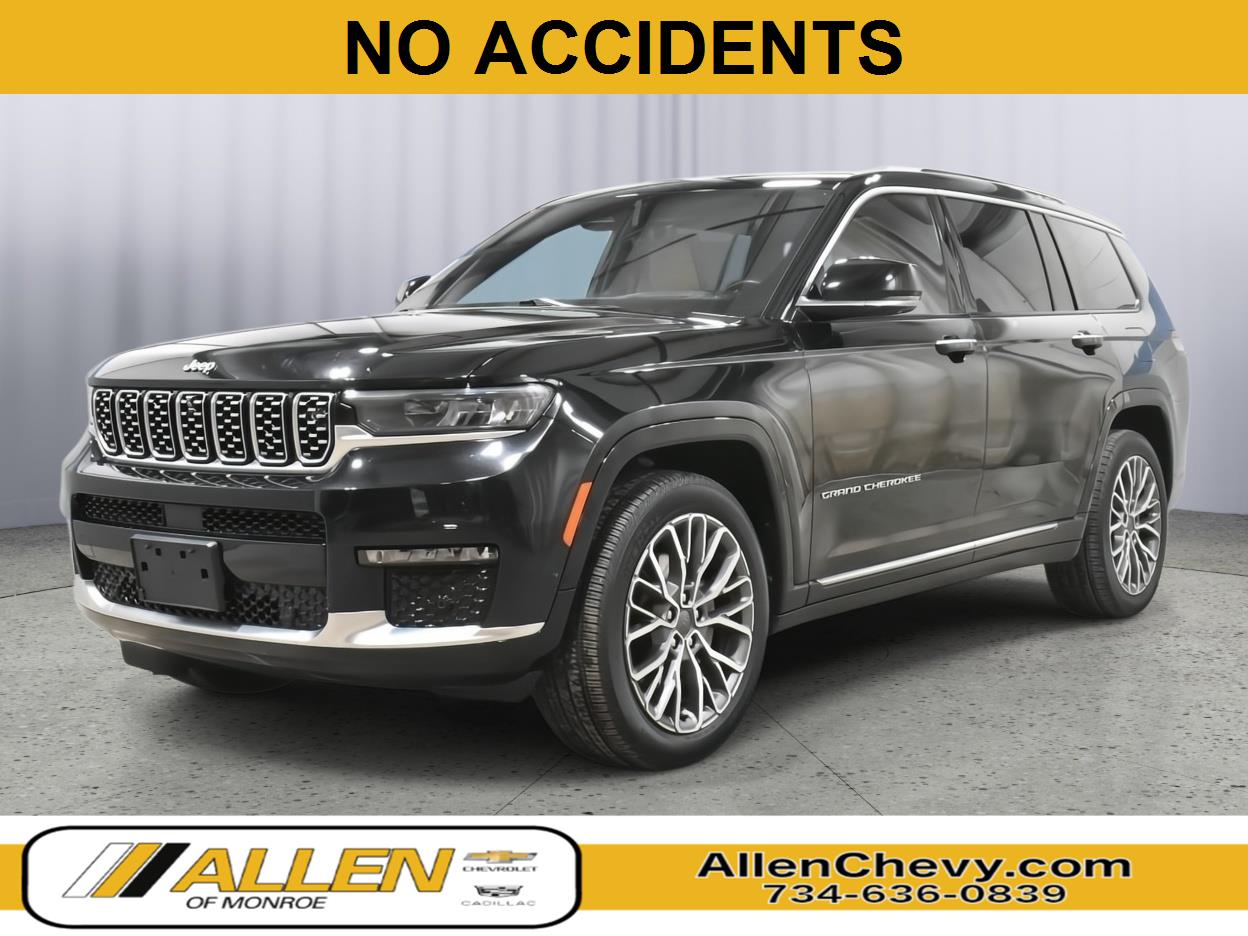 Diamond Black Crystal Pearl 2021 Jeep Grand Cherokee L Summit Reserve 4WD SUV / Crossover Four-Wheel Drive 8-Speed Automatic