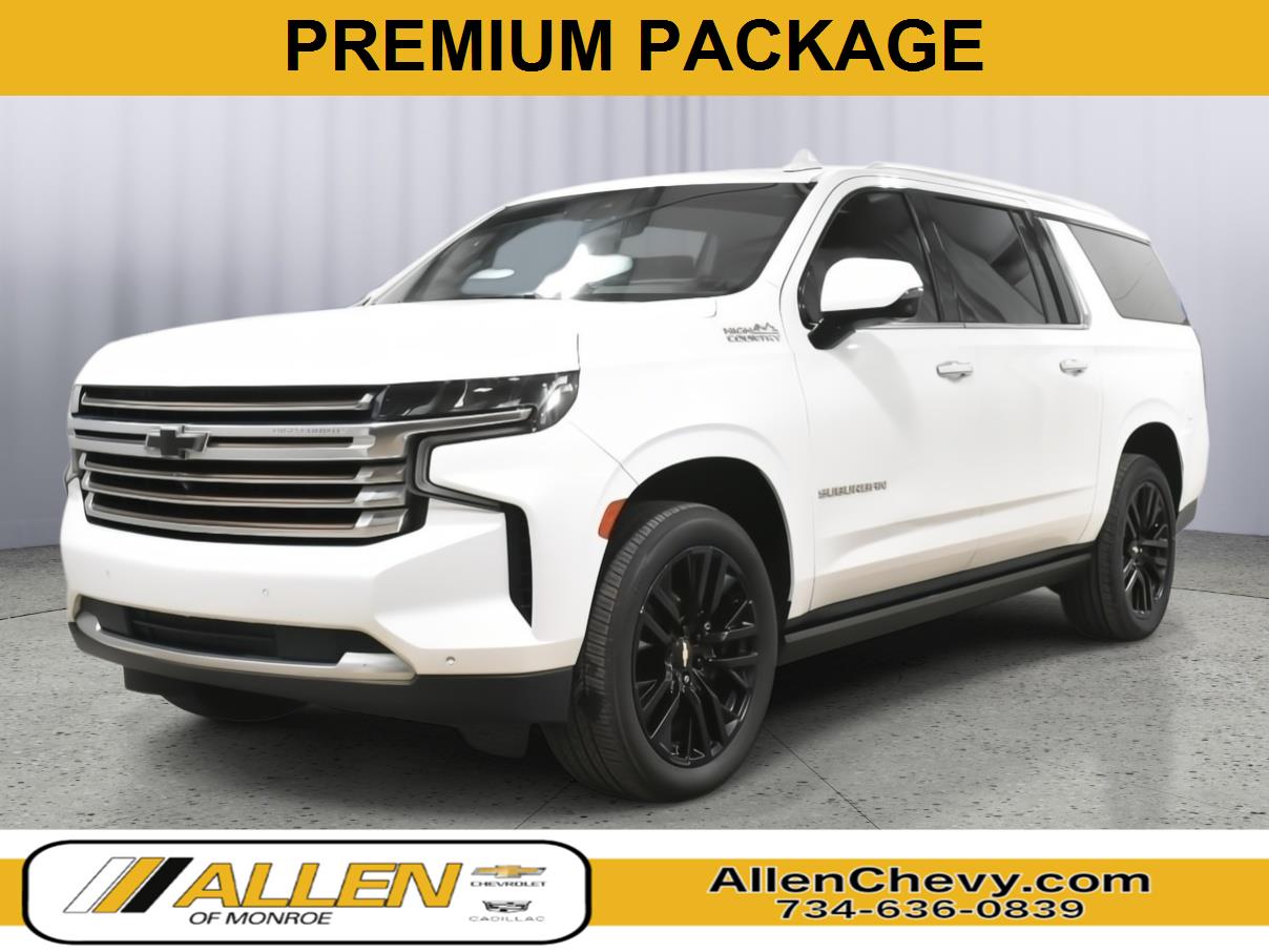 Summit White 2021 Chevrolet Suburban High Country 4WD SUV / Crossover Four-Wheel Drive Automatic