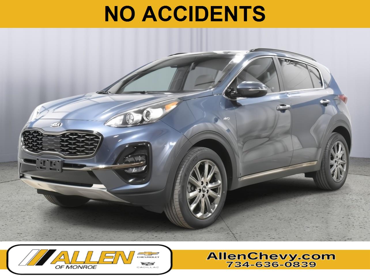 Pacific Blue 2020 Kia Sportage S AWD SUV / Crossover All-Wheel Drive Automatic