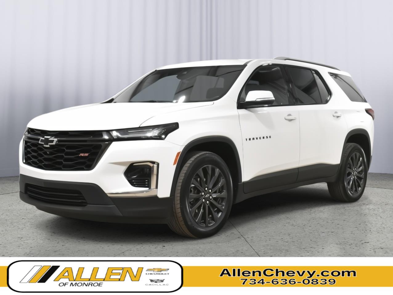 Summit White 2022 Chevrolet Traverse RS FWD SUV / Crossover Front-Wheel Drive 9-Speed Automatic