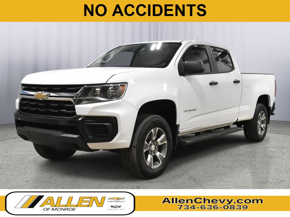 Summit White 2021 Chevrolet Colorado Work Truck Crew Cab 4WD Pickup Truck Four-Wheel Drive 8-Speed Automatic
